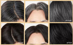 2 in 1 hair color stick before after white & gray roots cover transformation
