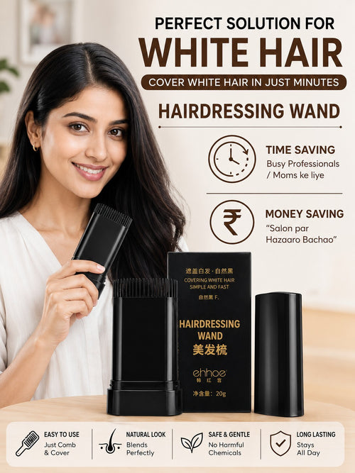 2 in 1 hair color stick time and money saving white & gray hair cover India
